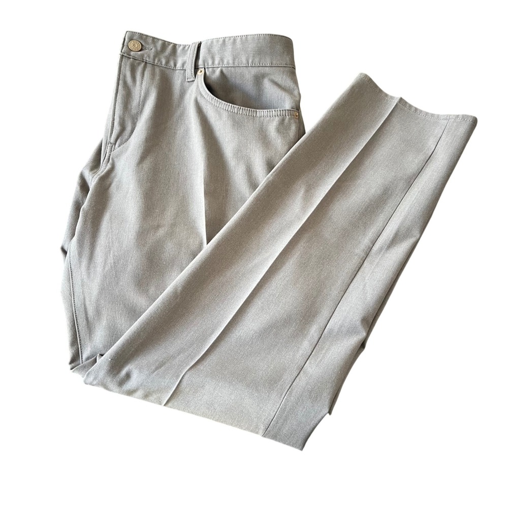 BOSS Delaware Slim Fit Performance Stretch Chinos Brown Men's Pants 38x32